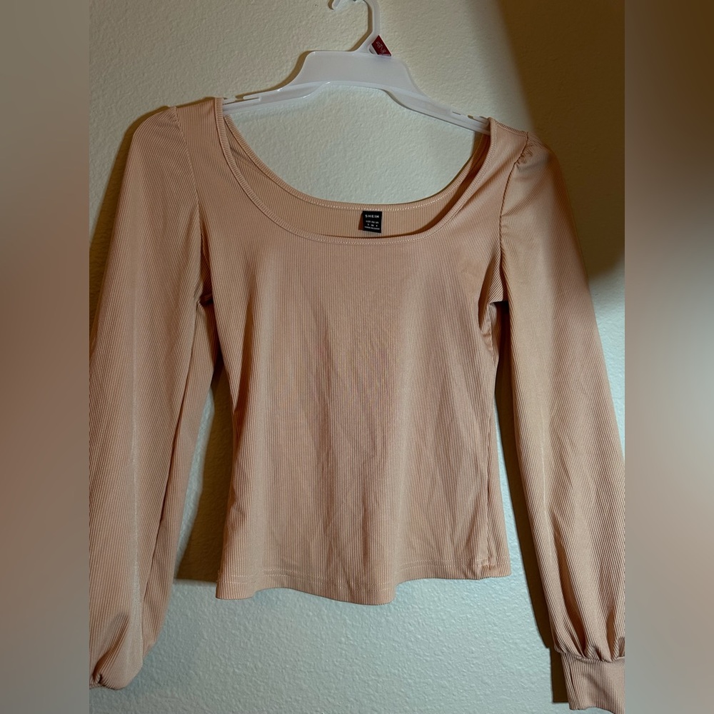 Shein light pink long sleeve top (S)